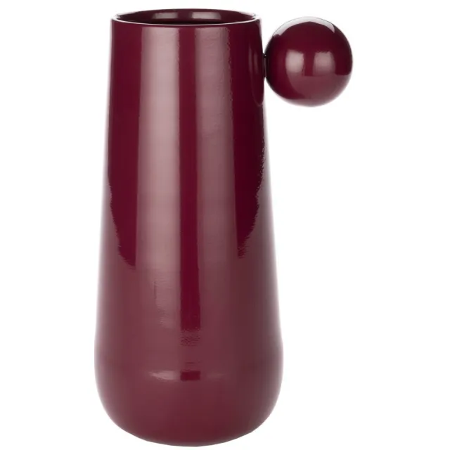 Dutchbone Dot vaas L Bordeaux Red Rood