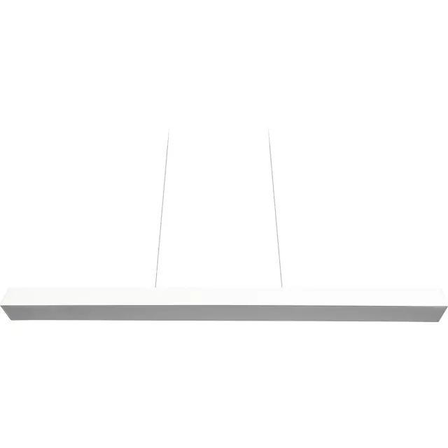 Trio LED Railverlichting - Hanglamp - DUOLINE Up and Down - 2 Fase - 29W - Warm Wit 3000K - Dimbaar - Rechthoek - Mat Wit - Aluminium