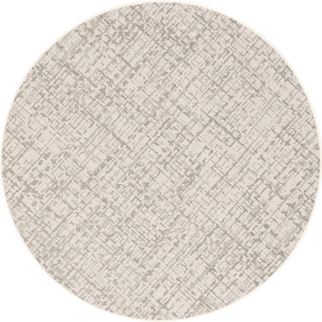 Snapstyle Binnen- en buitentapijt vloerkleed Oslo trend rond Creme