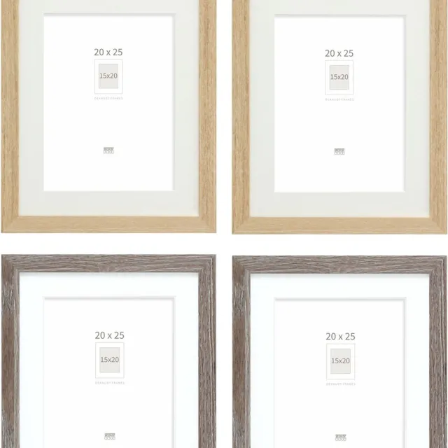 Deknudt Frames fotowand S66KMP 2 - 4 fotokaders - foto 15x20/20x25 cm naturel