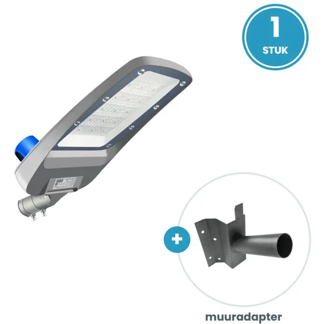 Tsong LED straatverlichting 200W - Koelwit 4000K - 34.000 lm - daglichtsensor - IP66 - IK10 - incl. muuradapter - 230V