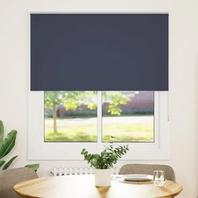 vidaXL Rolgordijn verduisterend 135x130 cm stofbreedte 131,6 cm blauw
