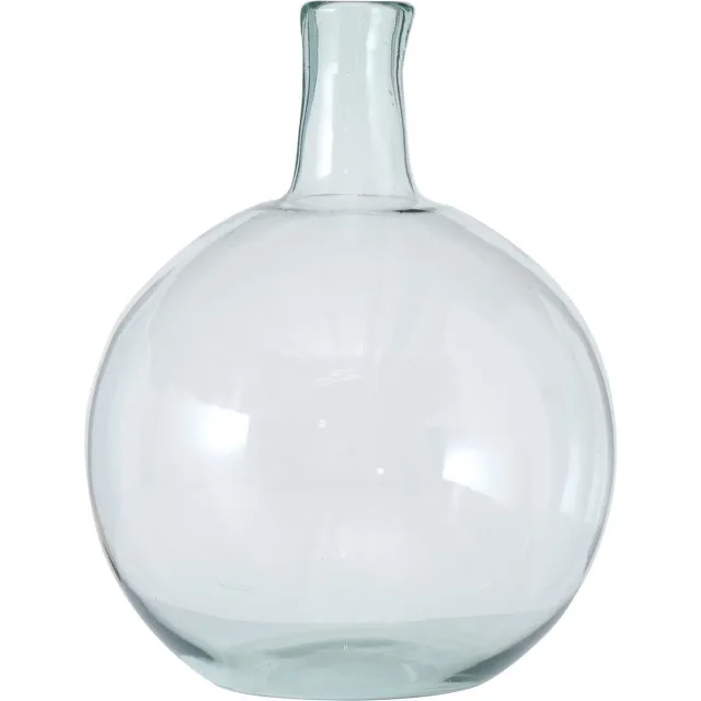 Boltze Stijlvolle glazen decoratieve bloemenvaas in het transparant glas van 45 x 32 cm - Bloemen/takken bloemenvaas voor binnen gebruik