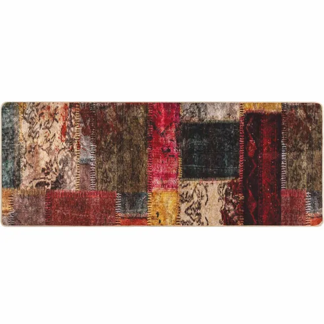 vidaXL Tapijt - Runner - MARSA - Meerkleurig - 80 - x - 200 - cm - Polyester - en - PVC