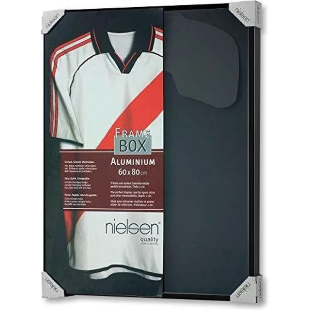 Nielsen wissellijst voor het inlijsten van uw (voetbal) shirt of andere objecten. Zwart