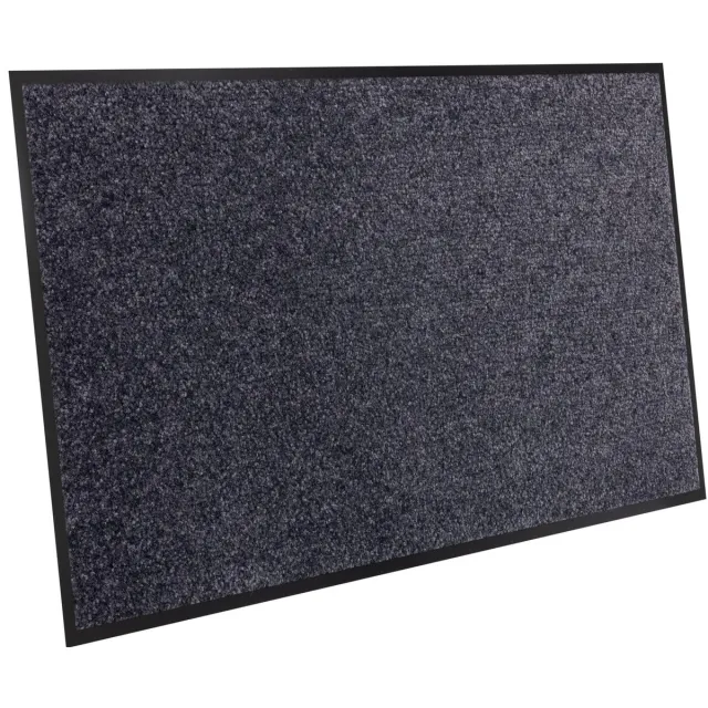Unyqoos Blauwe deurmat met rubberen rand, antislip en wasbaar voor binnen en buiten Donker-blauw