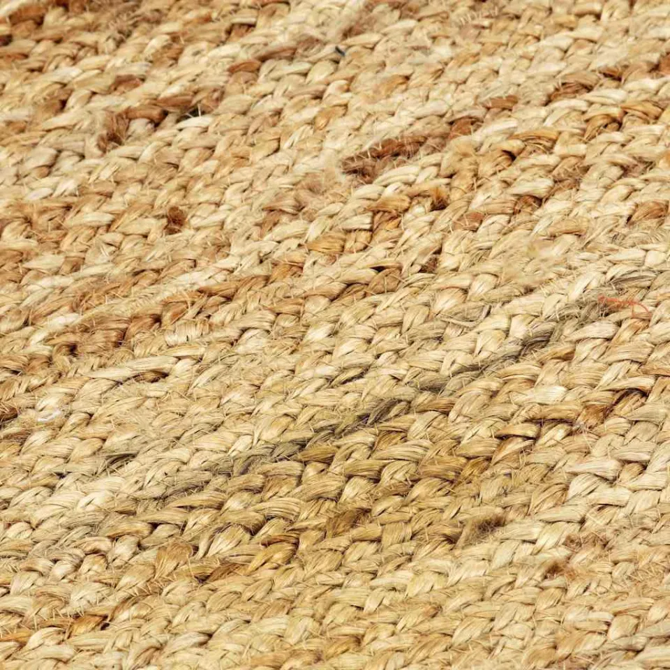vidaXL Vloerkleed handgemaakt 80x160 cm jute naturel, foto 4