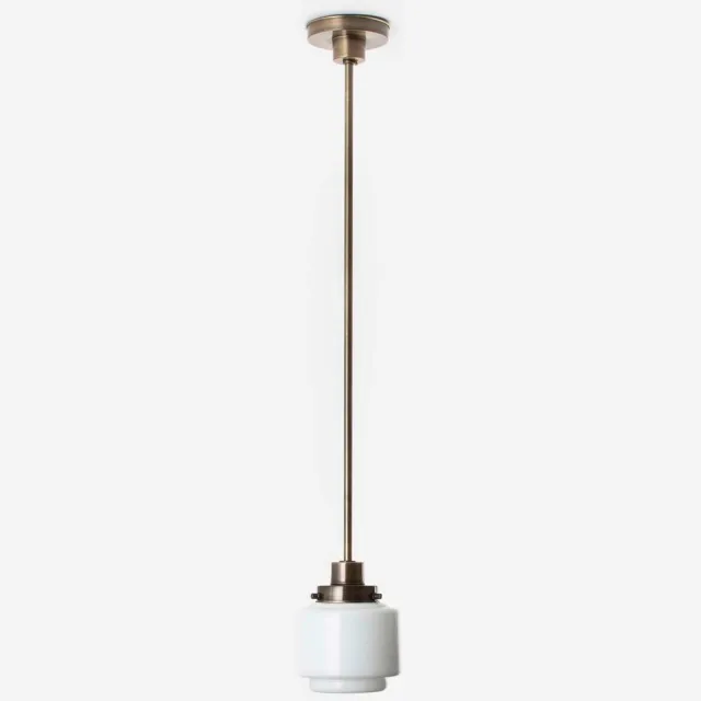 Coloured by Art Hanglamp Getrapte Cilinder Small 20's Brons - Art Deco Trade