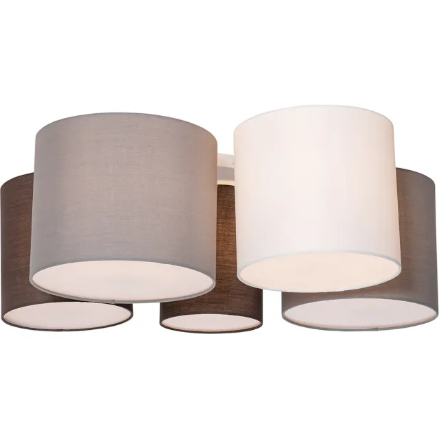 QAZQA multidrum - Moderne Plafondlamp - 5 lichts - L 84 cm - Multicolor - Woonkamer | Slaapkamer | Keuken