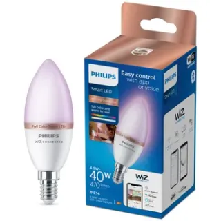 Philips Slimme Ledlamp C37 Gekleurd E14 4,9w Wit