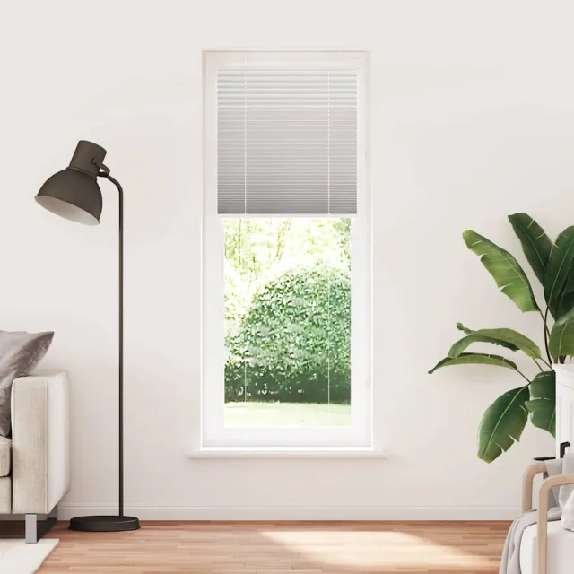 vidaXL Plissé rolgordijn 70x200 cm stofbreedte 69,4 cm polyester Grijs