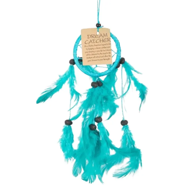 Ruben Robijn Dromenvanger ⌀ 6CM Turquoise - alleen veren