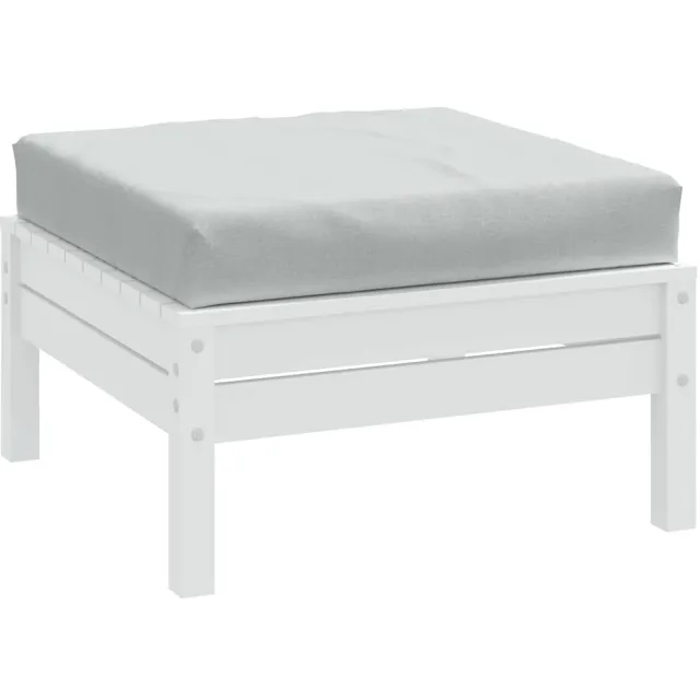 vidaXL Palletkussen 60x60x9,5 cm stof gemêleerd lichtgrijs grijs