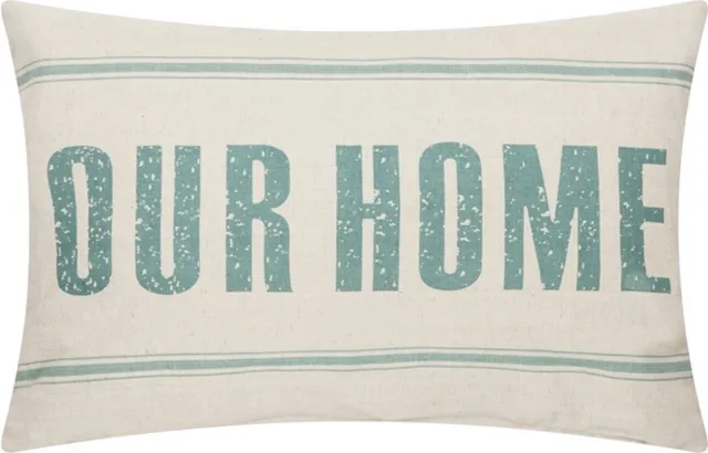 Linen & More Our Home Tet Groen Kussen | X 40 | Sierkussen Voor Woonkamer Of Slaapkamer