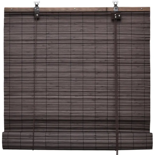 Sol Royal SolDecor B86 rolgordijn bamboe 90x160 cm - rolgordijnen zonder boren - rolgordijnen lichtdoorlatend zonwering bamboo Jaloezie inclusieve klembeugels - Bruin
