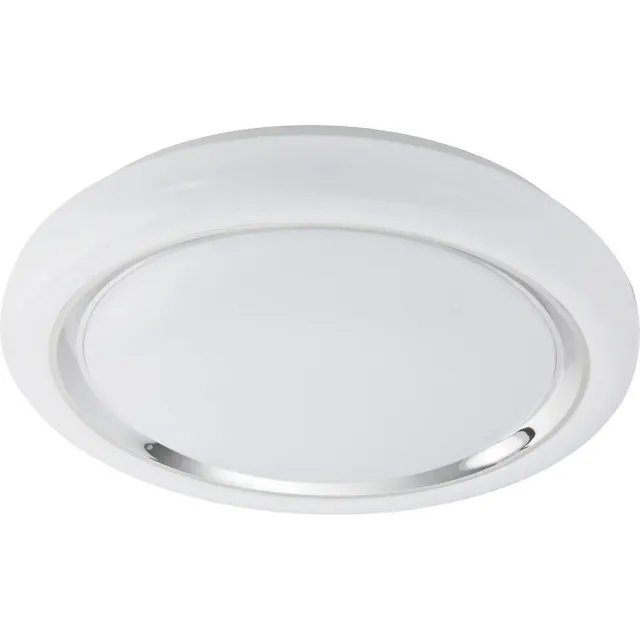 EGLO Capasso - Wand/Plafondlamp - 1 Lichts - Ø400mm. - Wit, Chroom