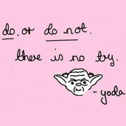 Komar Kunstdruk Star Wars - Quote Yoda Cute 50x70cm Divers