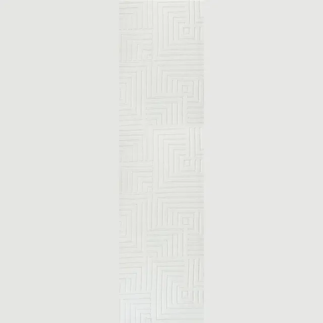 Beliani TAMIREL - Vloerkleed - Off-white - 80 x 300 cm - Jaquard Wit
