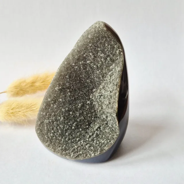 Moonlight Gemstones Druzy Agaat uit Uruguay – 282 gram #160 | Natuurlijke Geode Edelsteen Meerkleurig