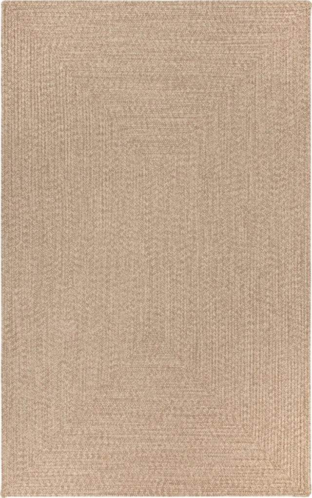 TESSO LIVING Vloerkleed voor binnen en buiten - Omkeerbaar - Sisal look - Weersbestendig - Woonkamer Balkon Keuken - Handgemaakt - Tuintapijt - Modern Boho Jute Stijl - Beige - 120cm x 170cm