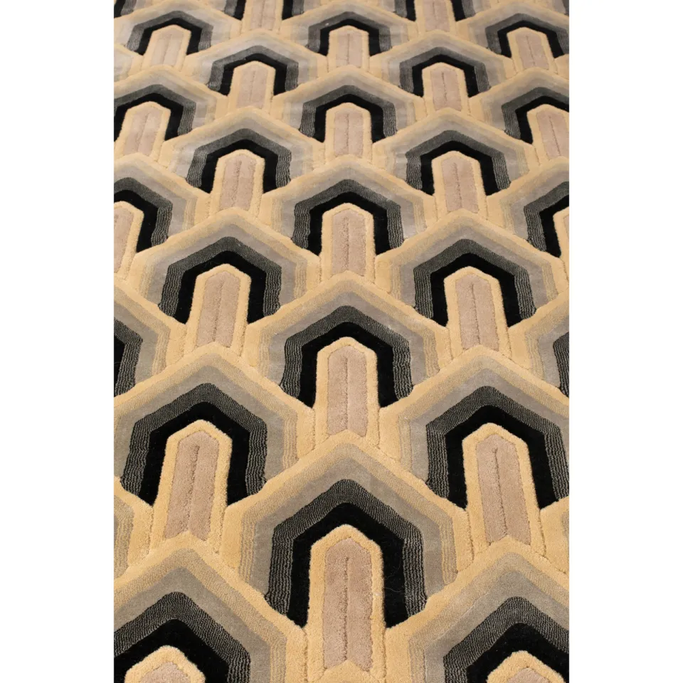 Dutchbone Lockhart vloerkleed 160x230 cm laagpolig groen, foto 7