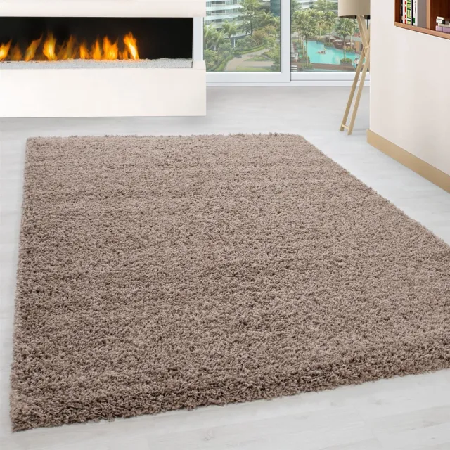 Muratap Basic Shaggy vloerkleed Beige Hoogpolig- 100x200 CM