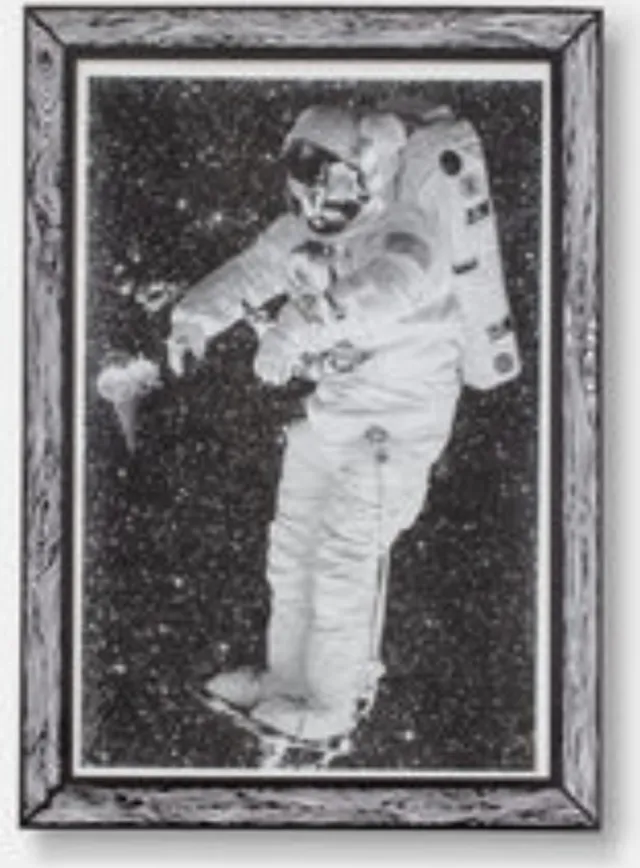 Goodnight Light The A3 Print “ASTRONAUT” by Marke Newton Riso print A3 in envelope printed with plastic window ready to hang on