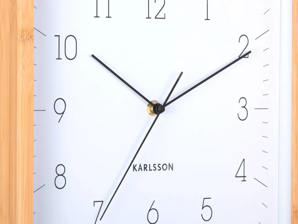 Karlsson wandklok Neat Cuadrado wit, foto 5