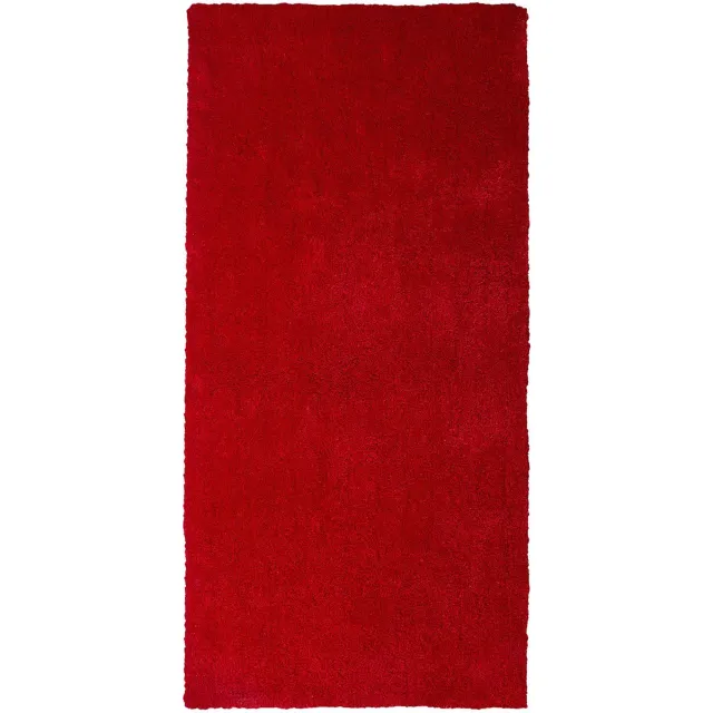 Beliani DEMRE - Shaggy vloerkleed - Rood - 80 x 150 cm - Polyester