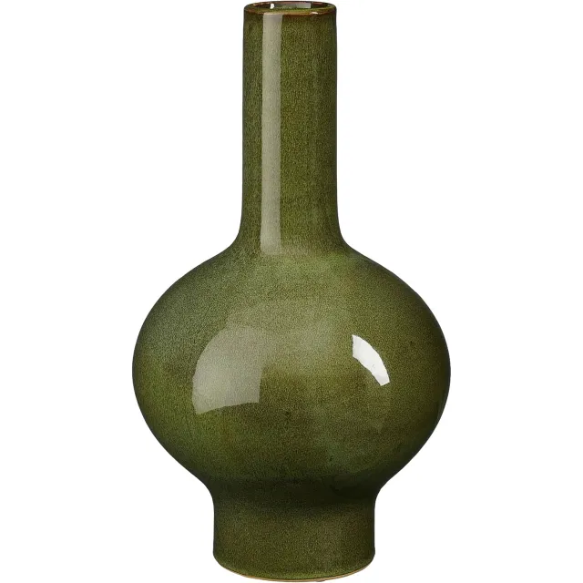 Goossens Vaas Milly - groen - keramiek - 25 x 45 x 25 keramiek groen