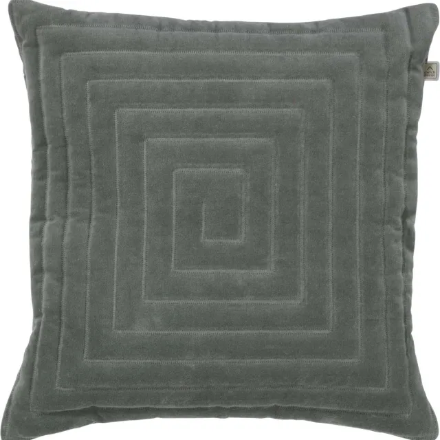 Dutch Decor BRONNO - Sierkussen jade 45x45 cm - groen - Inclusief binnenkussen
