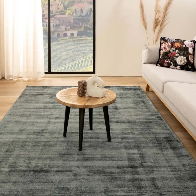 Paon Brillant Viscose vloerkleed - Glamour blauw 200x300