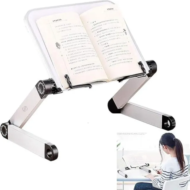 Equivera Boekenstandaard - Boekensteun - Boekenhouder - Boeken Standaard - Leesstandaard - Book holder Wit