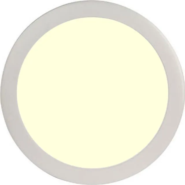 Horoz Electric LED Paneel Slim - Ø30 Warm Wit 2700K - 24W Inbouw Rond - Mat Wit - Flikkervrij