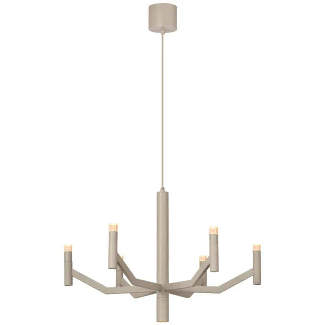 Lucide dimbare hanglamp WELLINGTON G9 Ø 60 cm - taupe