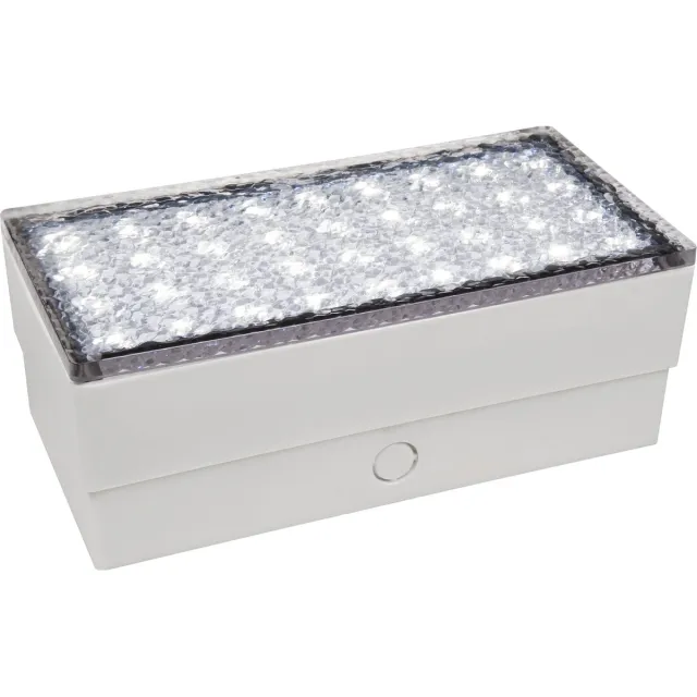 MC-Shine Grondspot ''Straatsteen'' 20x10x7cm - Tuinverlichting/Buitenverlichting IP65 - Neutraal wit 4000K -180lm- 230V - 3W Wit - 180 lm - Neutraal Wit
