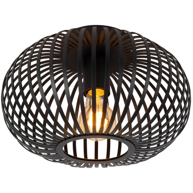 NOUS Living plafondlamp Blade (Ø30 cm) zwart