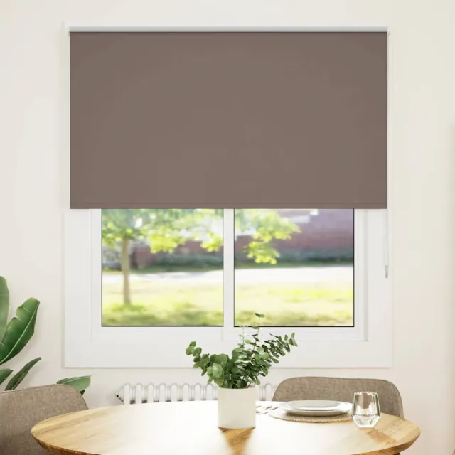 vidaXL Rolgordijn verduisterend koffie 125x130 cm stofbreedte 121,6 cm Bruin