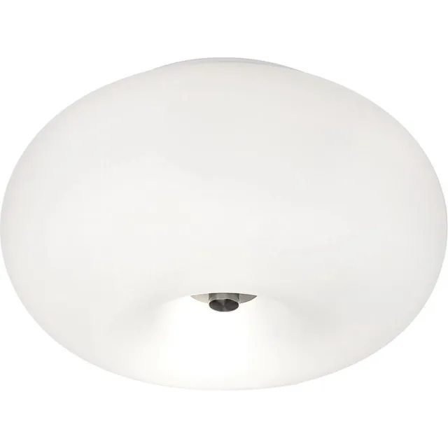 EGLO Optica - Plafondlamp - Ø280mm. - Nikkel-Mat - Wit