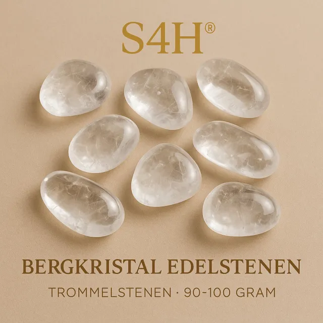S4H Bergkristal Edelstenen Trommelstenen – 90-100 gram