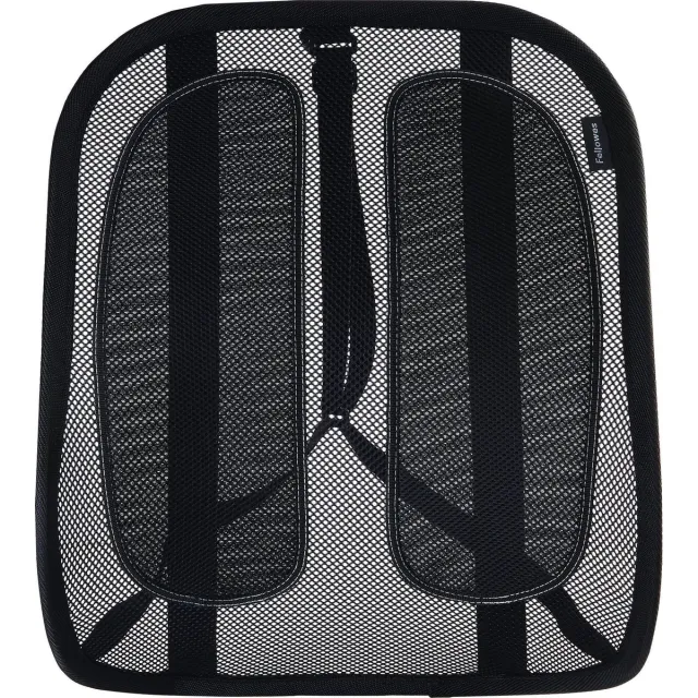 Fellowes Ergonomische Rugsteun voor Bureaustoel | Mesh Rugondersteuning zwart