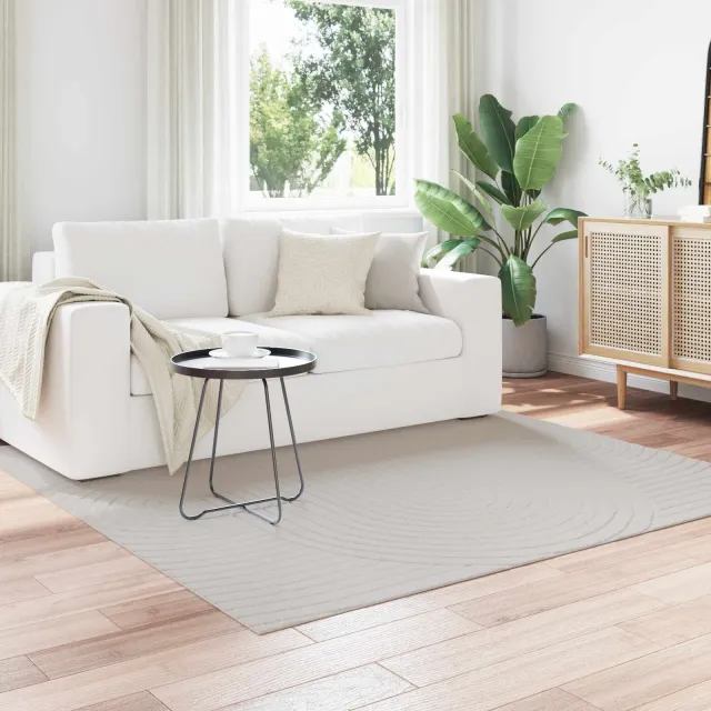 vidaXL Binnen kleed SIROLO Zand 240 x 340 cm Polyester Medium Pile, foto 2