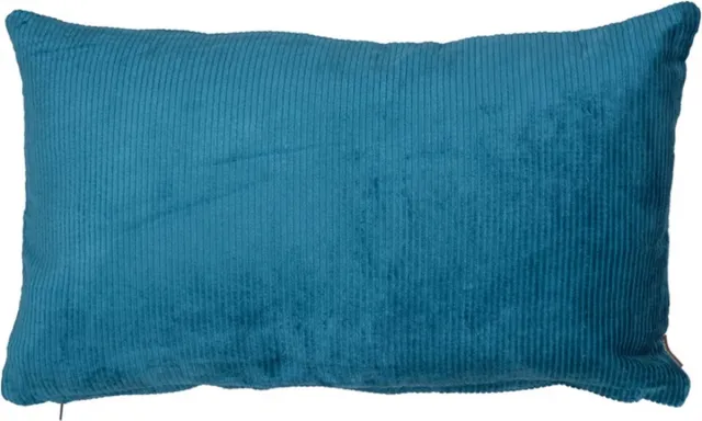 Linen & More Kussen Shiny Corduroy T Urquoise | 30 X 50 | Sierkussen Voor Woonkamer Of Slaapkamer Blauw