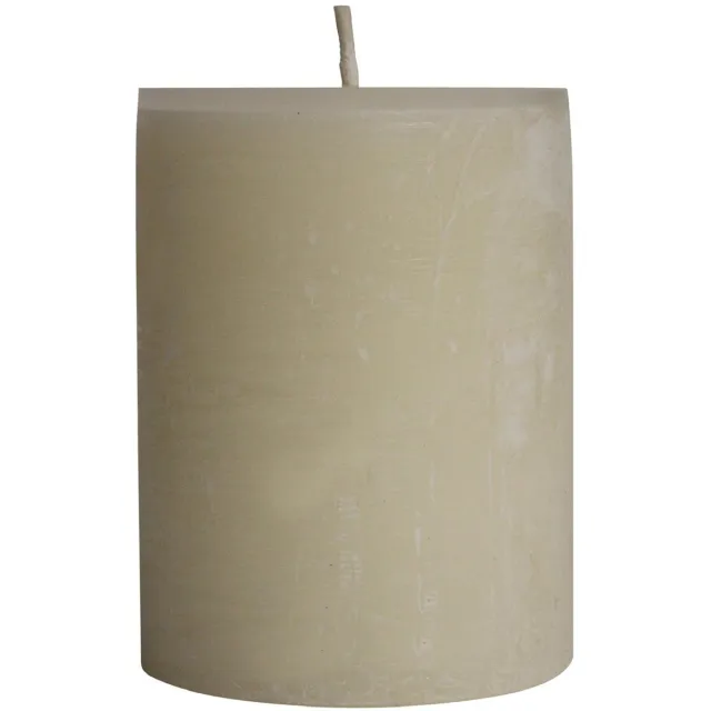 PTMD Kaars Rustic Outdoor - Wit - 15x15x20cm