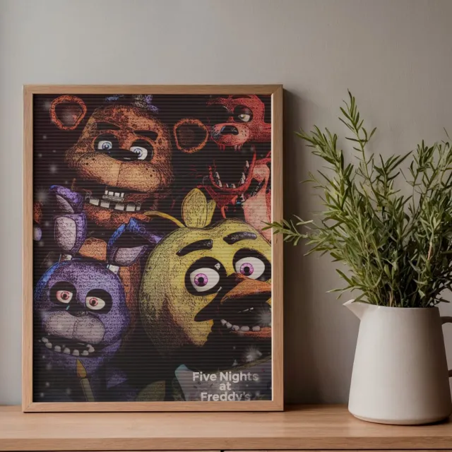 Holland Rose Poster five nights at freddy's - Hoogwaardig glans - Geschikt om in te lijsten - 60x42cm - Cadeau - Kerst