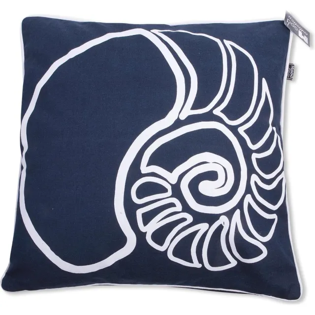 In The Mood Slak - Sierkussen - Indigo Blauw/Ivoor - 50x50 cm