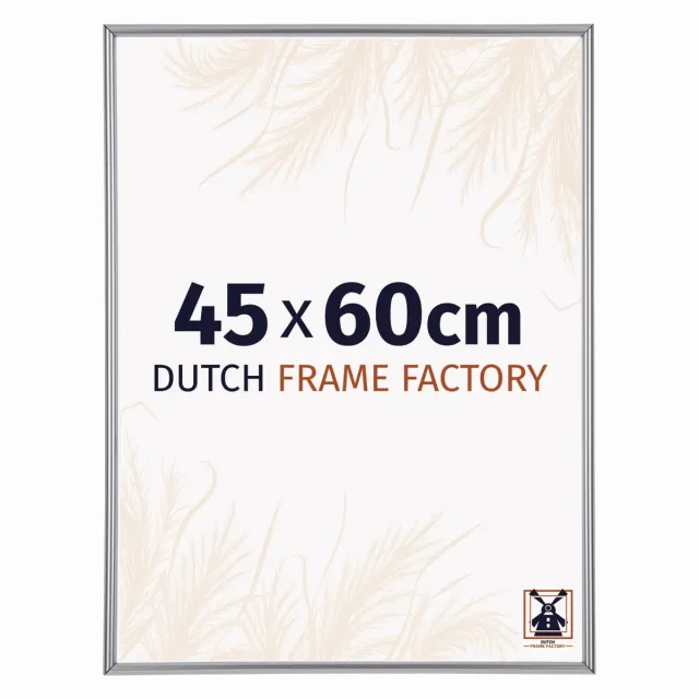 Dutch Frame Factory Fotolijst 45x60 cm - Kunststof - Zilver Hoogglans - Angers
