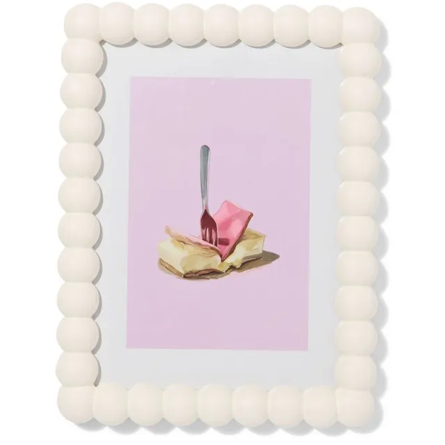 HEMA Fotolijst 15x20cm hout bolletjes (wit)