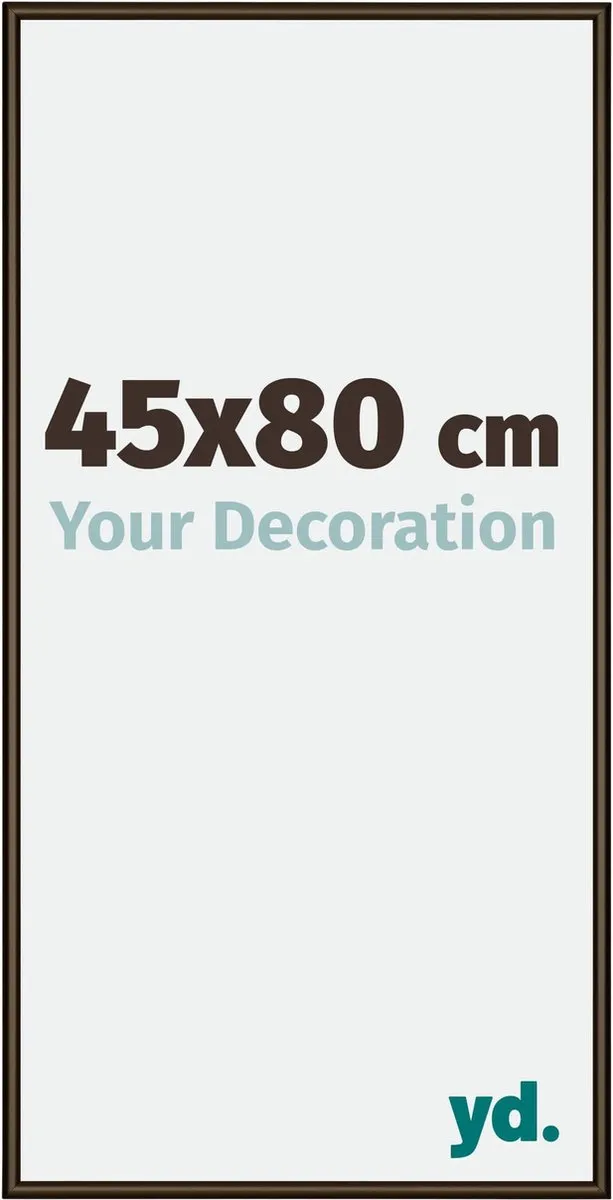 yd. Your Decoration - Fotolijst 45x80 cm - Aluminium - Walnoot Structuur - New York