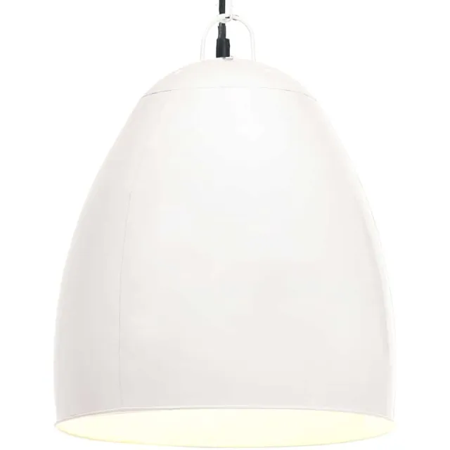 vidaXL Hanglamp industrieel rond 25 W E27 42 cm wit